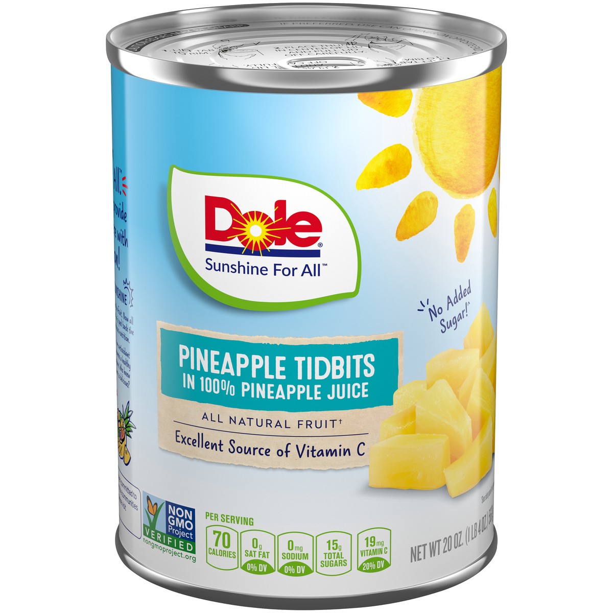 slide 2 of 9, Dole Pineapple Tidbit In Juice, 20 oz