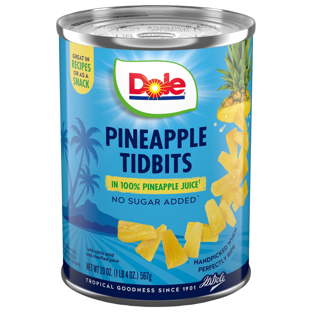 slide 1 of 9, Dole Pineapple Tidbits, 20 oz