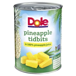 Dole Pineapple Tidbits In 100 Pineapple Juice