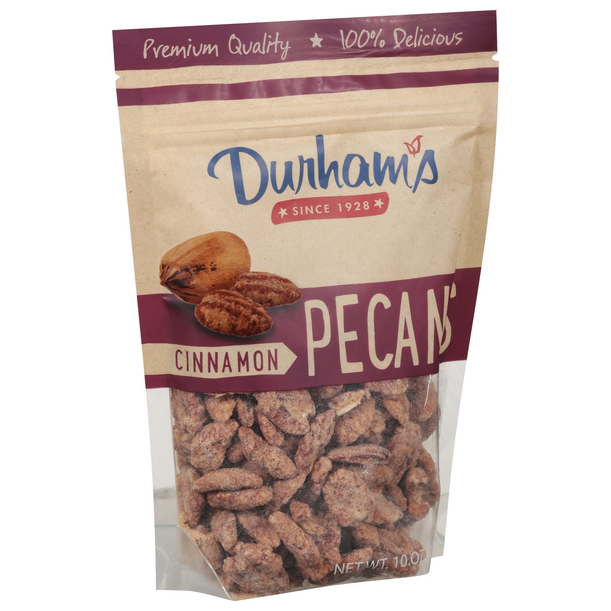 slide 11 of 13, Durham's Cinnamon Pecans 10 oz, 10 oz