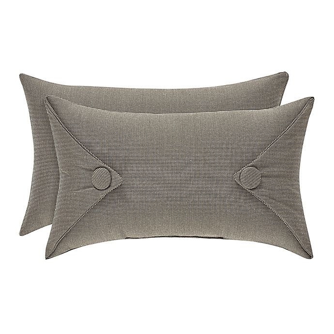 slide 1 of 1, J. Queen New York J.Queen New York Sutton Boudoir Throw Pillow - Graphite, 1 ct