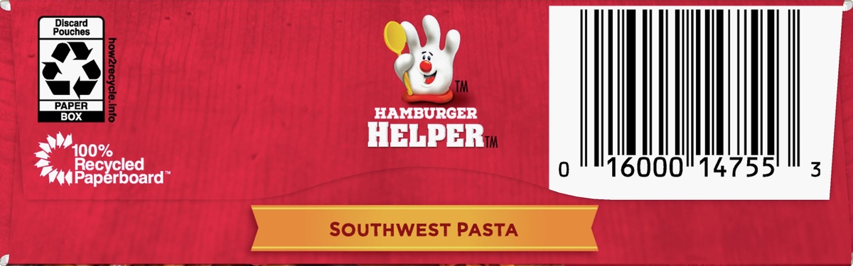 slide 8 of 10, Hamburger Helper Southwest Pasta Mix, 5.6 oz
