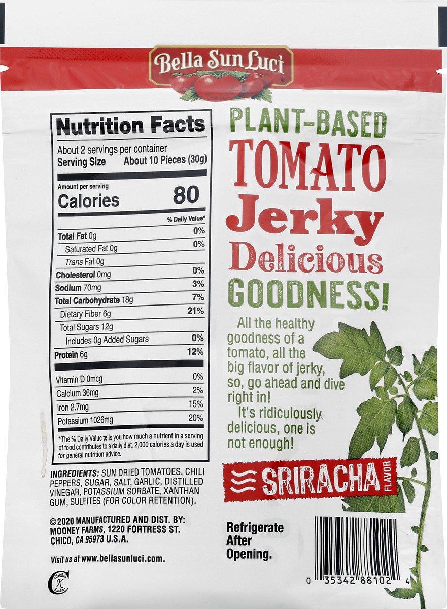 slide 5 of 9, Bella Sun Luci Sriracha Flavor Tomato Jerky 2 oz, 2 oz