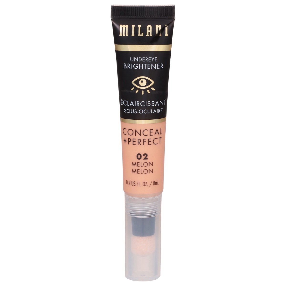 slide 1 of 9, Milani Conceal + Perfect Undereye Brightener Melon, 0.2 fl oz