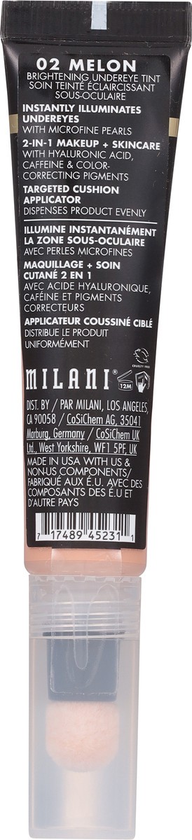 slide 9 of 9, Milani Conceal + Perfect Undereye Brightener Melon, 0.2 fl oz