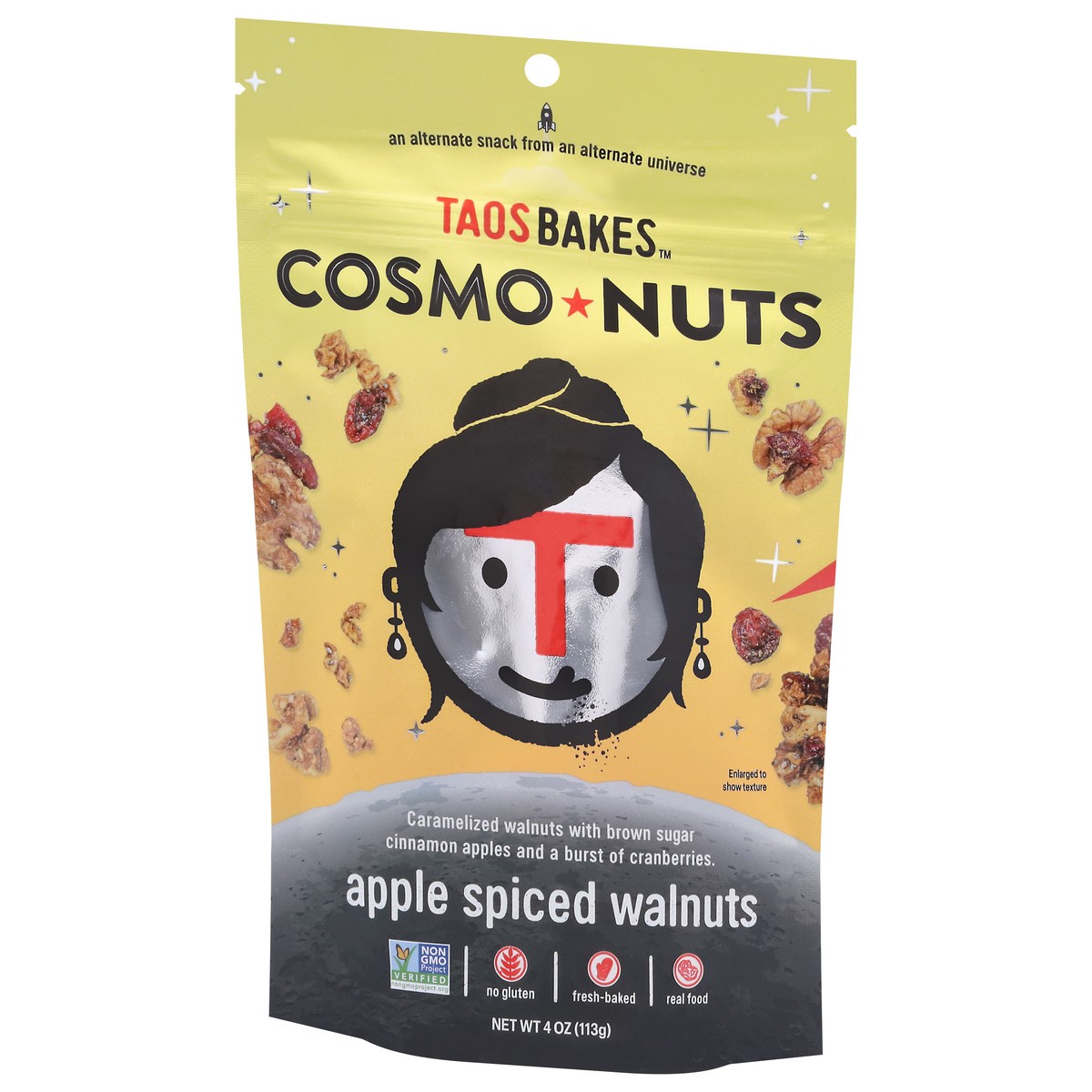 slide 11 of 13, Taos Bakes Apple Spiced Walnuts 4 oz, 4 oz