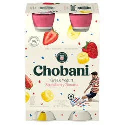 Chobani Lowfat* Greek Yogurt Drink Strawberry Banana 7 fl oz 4PK