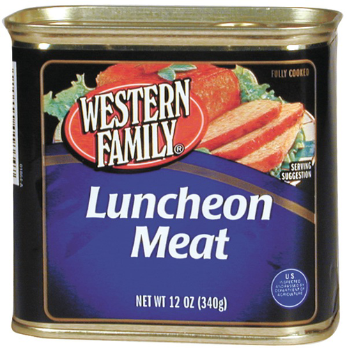 slide 1 of 1, Western Family Luncheon Meat, 12 oz