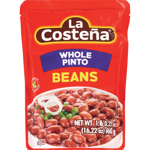 slide 1 of 1, La Costeña La Costena La Costeña Whole Pinto Beans 16.22 oz. Pouch, 1 ct