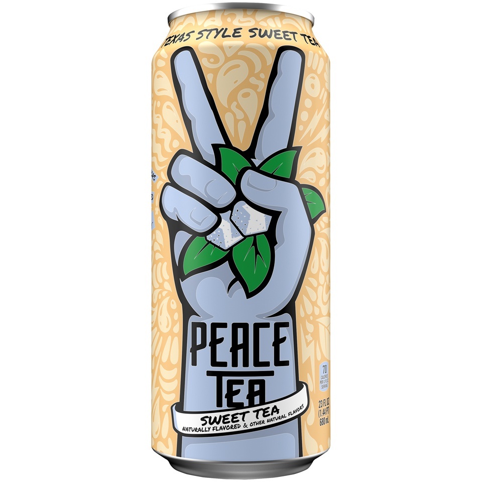 slide 1 of 5, Peace Tea Texas Style Sweet Tea Can - 23 fl oz, 23 fl oz