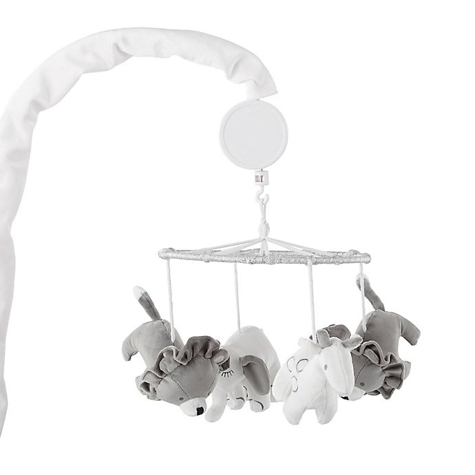 slide 1 of 5, Levtex Baby Heritage Musical Animal Mobile - Grey, 1 ct