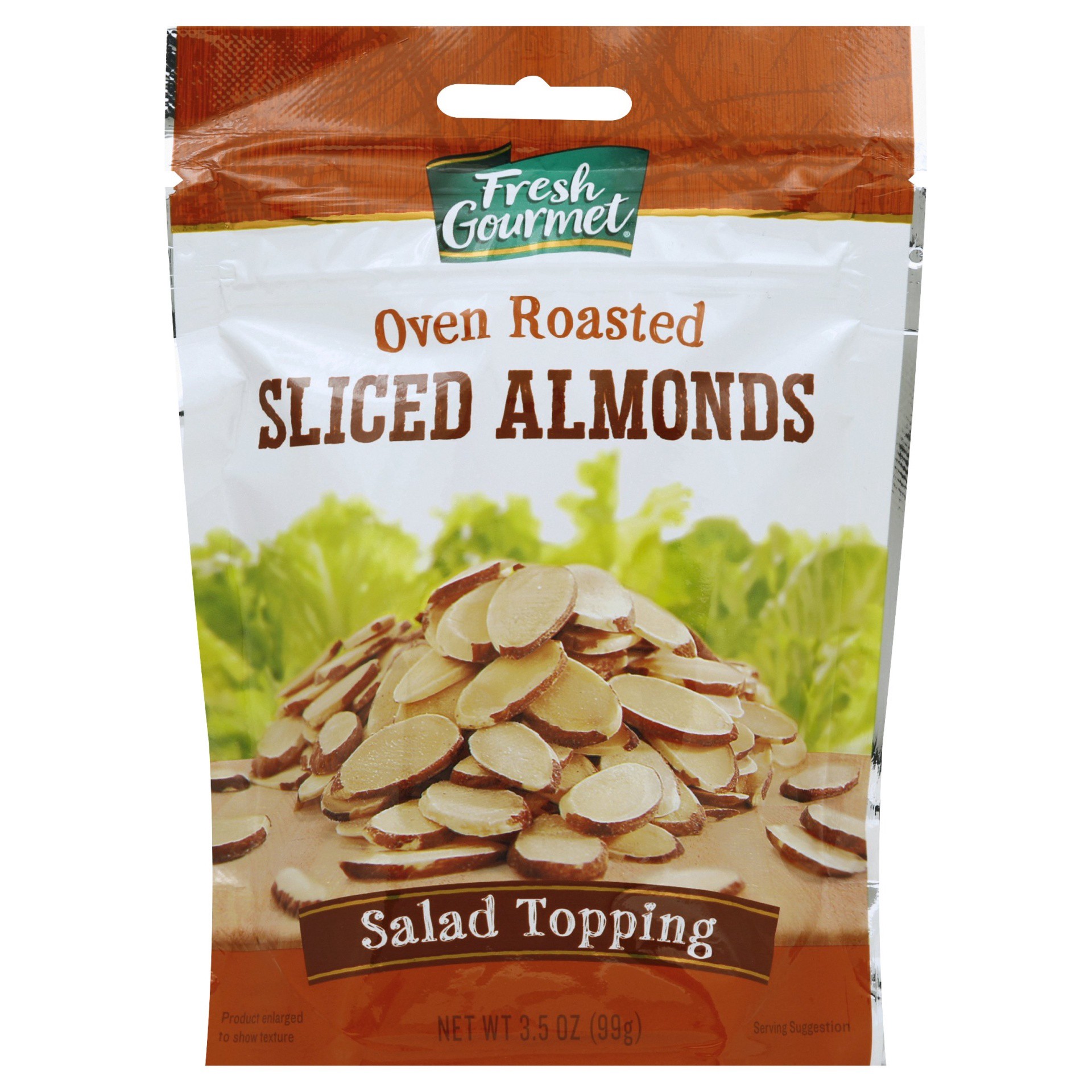 slide 1 of 3, Fresh Gourmet Sliced Oven Roasted Almonds 3.5 oz, 3.5 oz