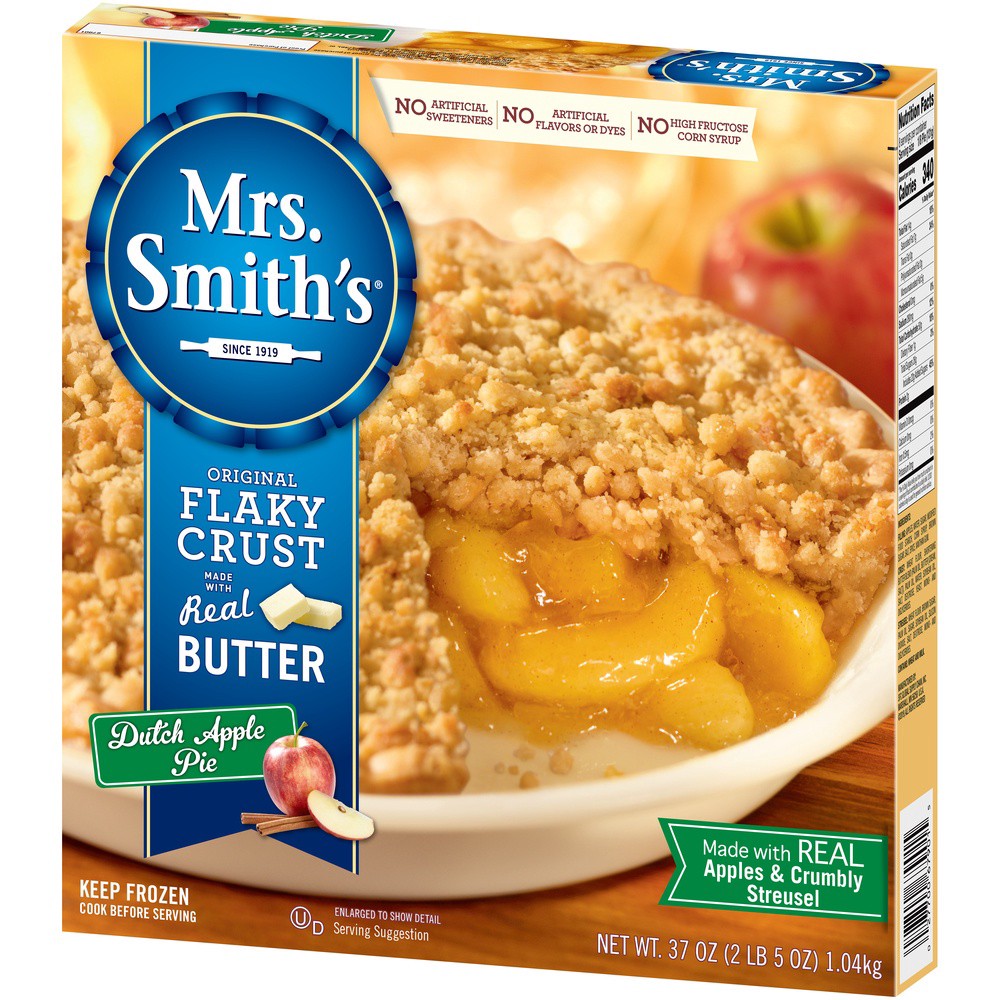 slide 2 of 8, Mrs. Smith's Pie, Pre Baked, Dutch Apple Crumb, 37 oz