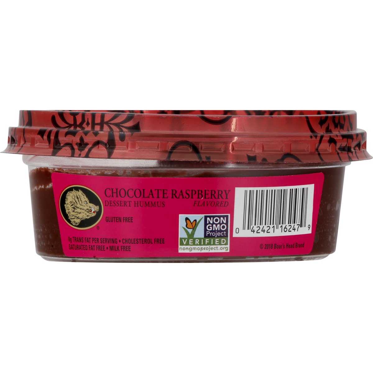 slide 1 of 1, Boar's Head Dark Chocolate With Raspberry Hummus, 8 oz