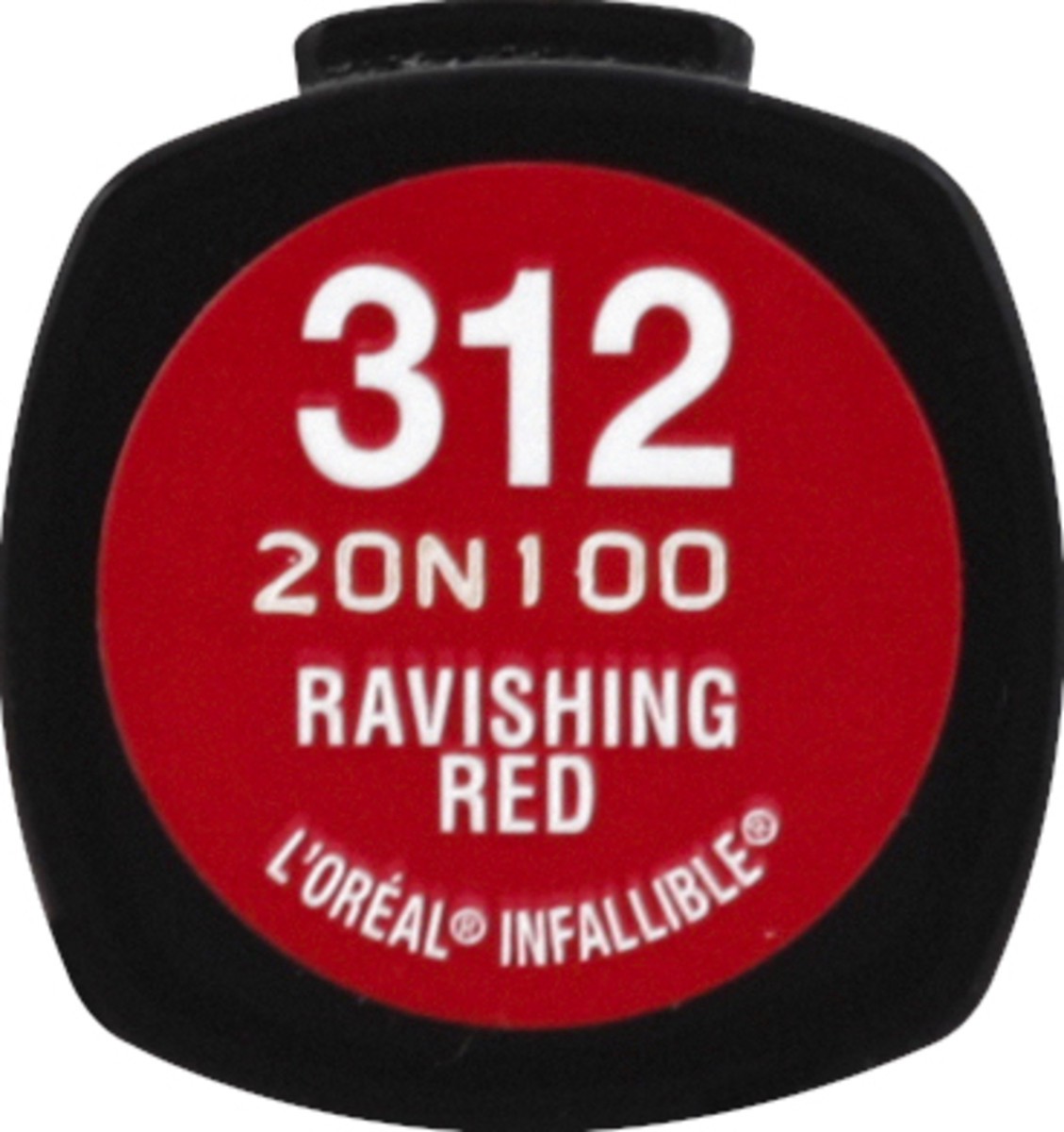 slide 2 of 3, L'Oréal Lipstick, Ravishing Red 312, 0.09 oz