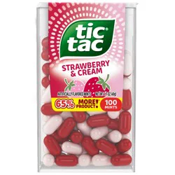 Tic Tac Strawberry & Cream Mints 100 ea