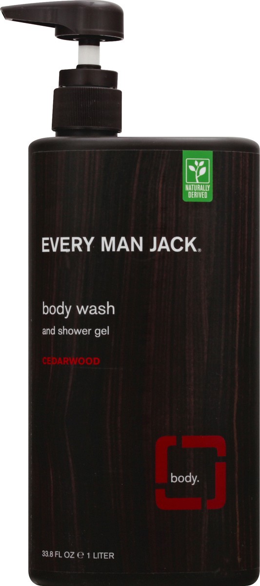 slide 3 of 9, Every Man Jack Body Wash Cedarwood, 33.8 fl oz