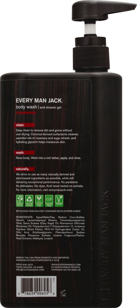 slide 4 of 9, Every Man Jack Body Wash Cedarwood, 33.8 fl oz