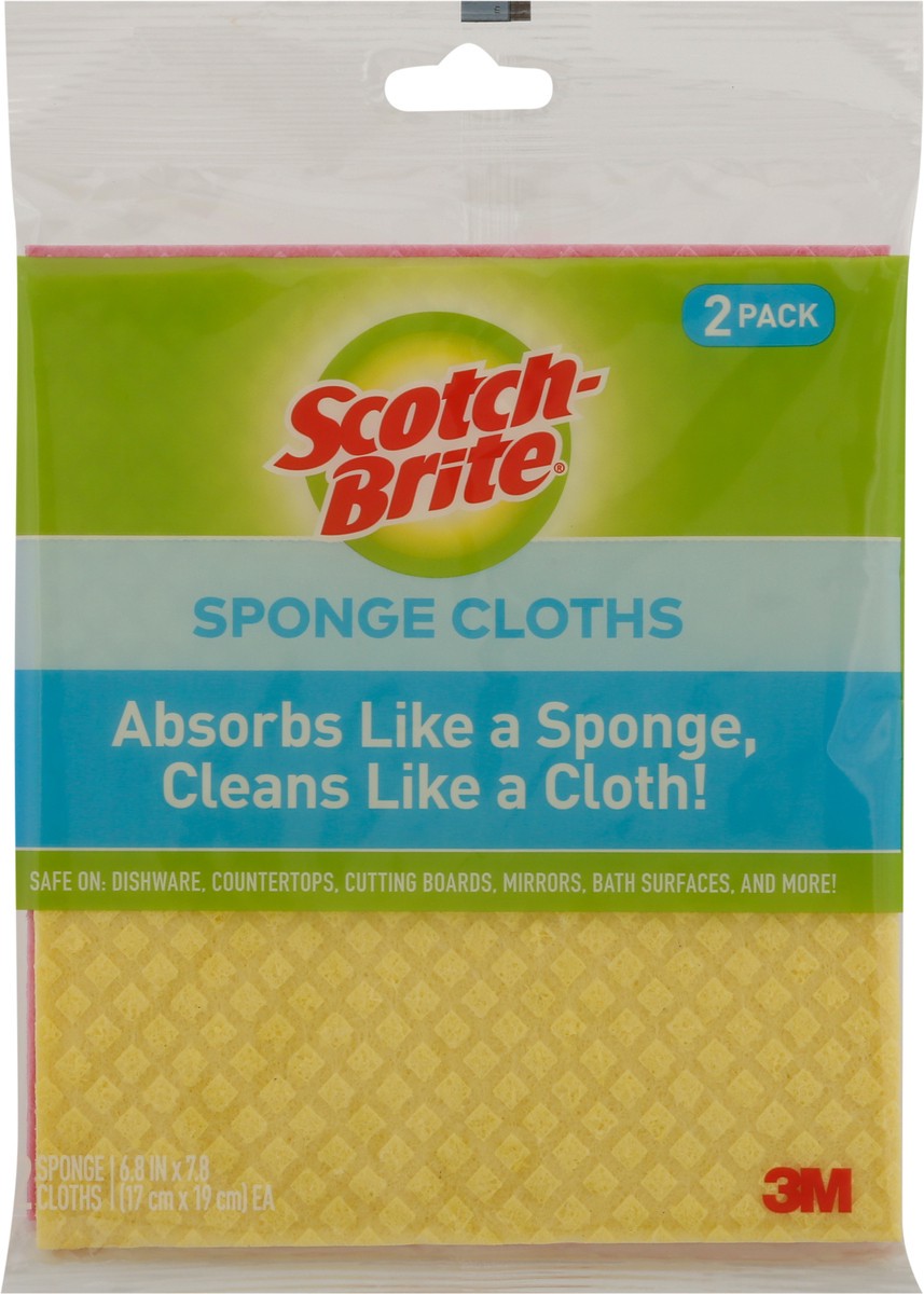 slide 6 of 9, Scotch-Brite Scotch Brite Sponge Cloths, 2 ct