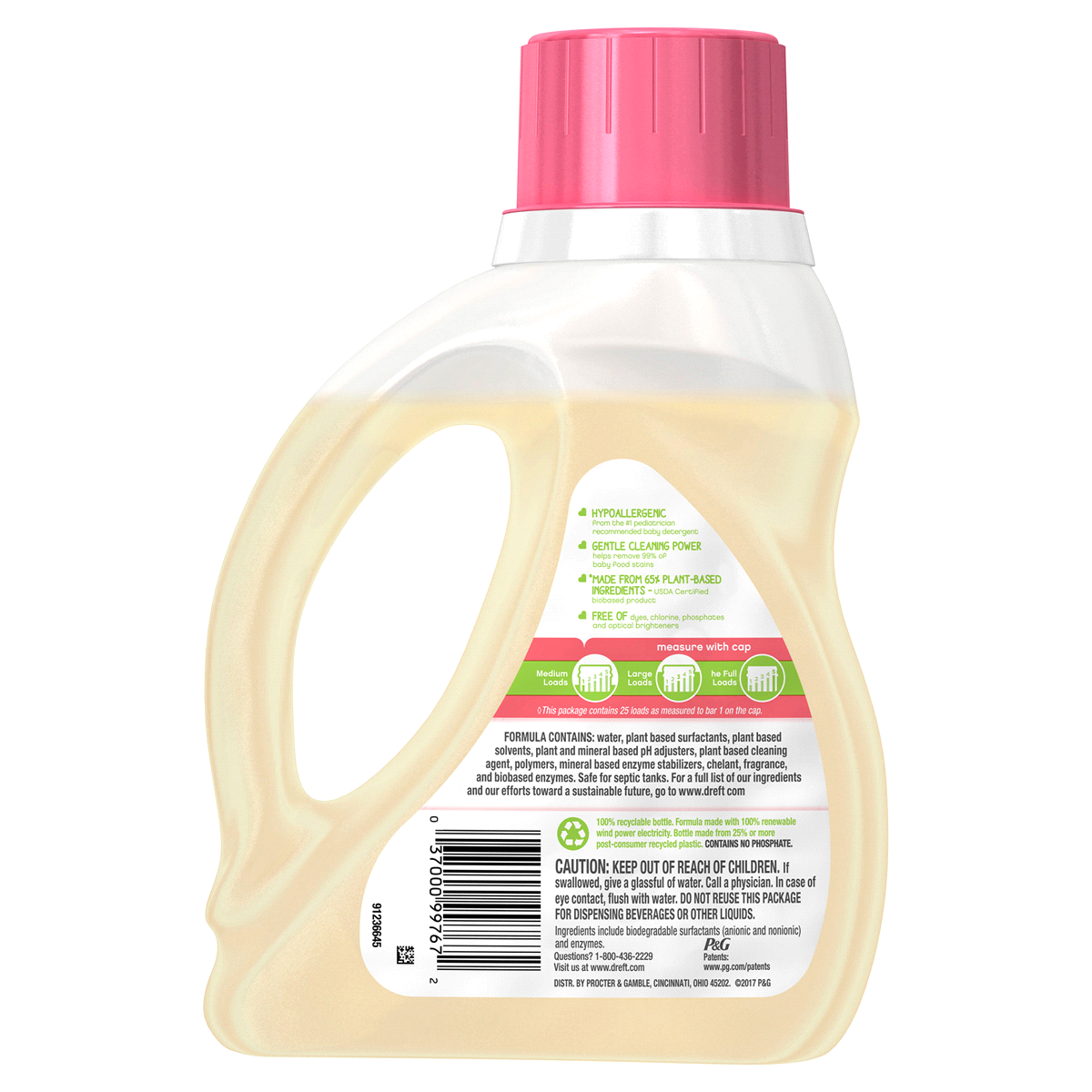 slide 3 of 3, Dreft Pur-touch Baby Laundry Detergent, 40 fl oz