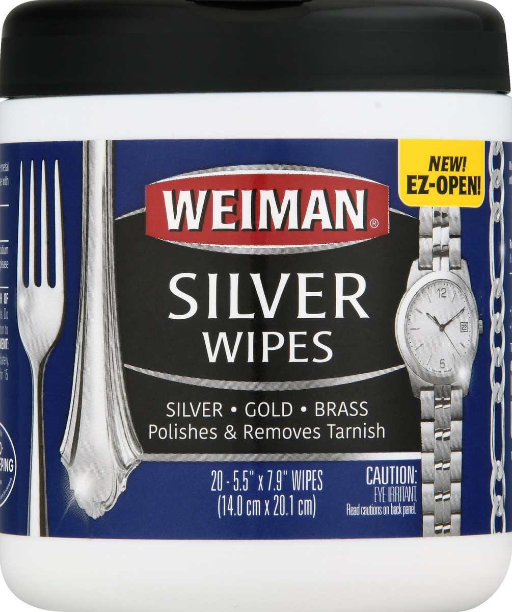 slide 5 of 10, Weiman Silver Wipes 20 ea, 20 ct