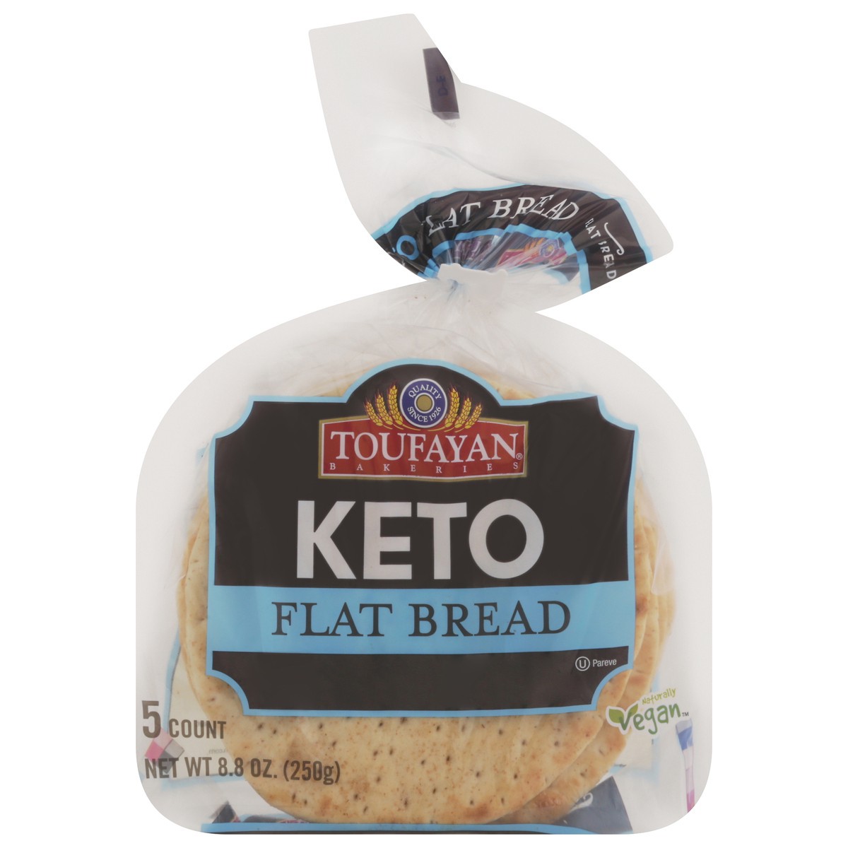 slide 6 of 13, Toufayan Bakeries Keto Flat Bread 5 ea, 8.9 oz