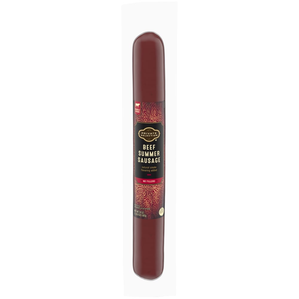 slide 1 of 1, Private Selection Beef Summer Sausage, 24 oz