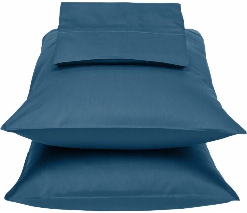 slide 1 of 1, HD Designs Sheet Set - 300 Thread Count - Ensign Blue, Twin Size