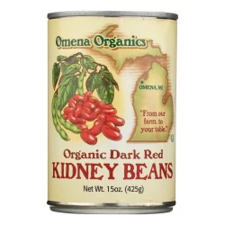Omena Organics Dark Red Kidney Beans - 15 oz