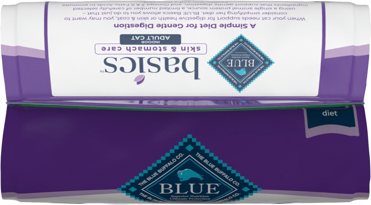 slide 5 of 13, Blue Buffalo Blue Basics Limited Ingredient Grain Free Turkey & Potato Indoor Adult Cat Food, 5 lb