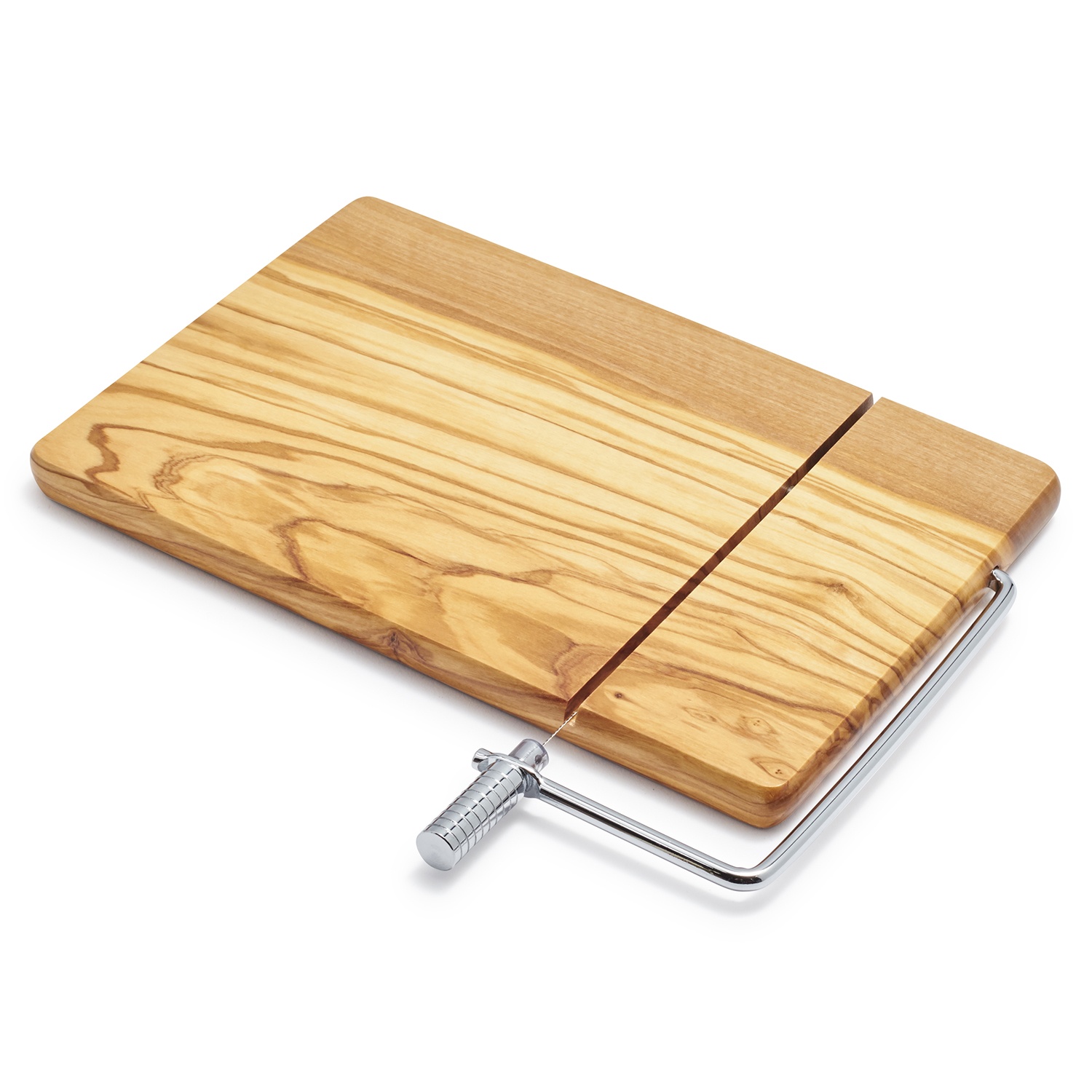 slide 1 of 1, Sur La Table Olivewood Cheese Board with Built-In Slicer, 1 ct