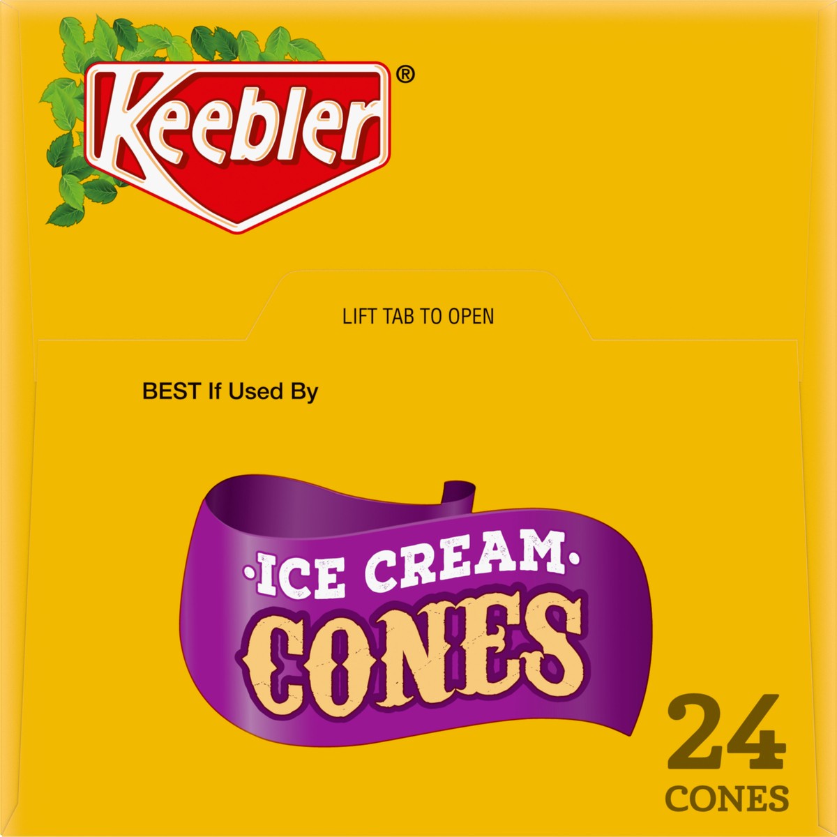 slide 5 of 9, KEEBLER Ice Cream Cones (Standard), 24ct, 3oz/85g Box, 24 ct
