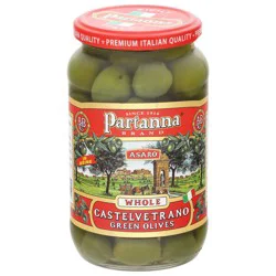 Partanna Asaro Whole Castelvetrano Green Olives in Brine 12 oz