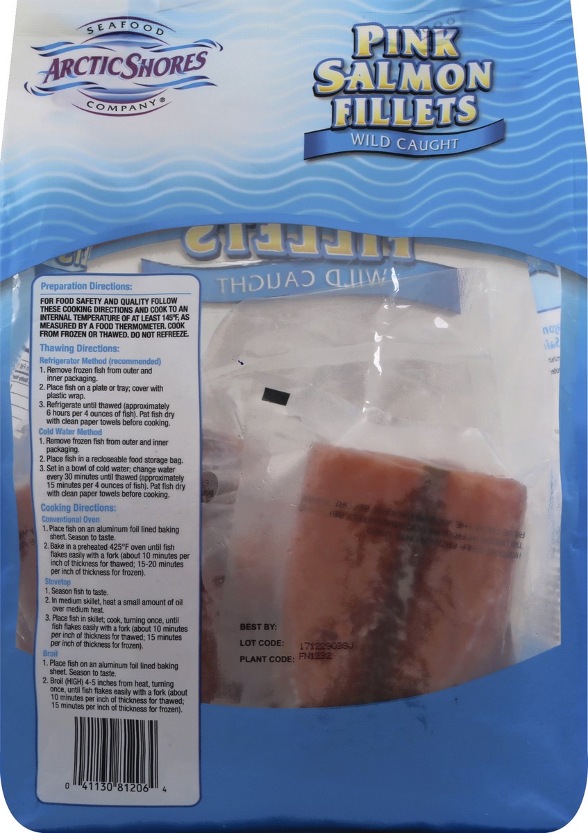 slide 6 of 6, Arctic Shores Salmon, Pink, Fillets, 32 oz