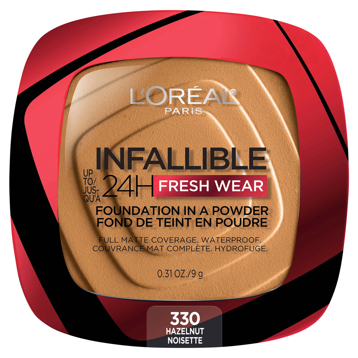 slide 1 of 1, L'Oréal Infallible up to 24h Fresh Wear Foundation in A Powder Hazelnut, 0.31 oz