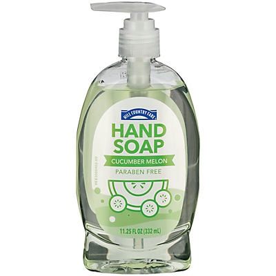 slide 1 of 1, Hill Country Fare Liquid Hand Soap Cucumber Melon, 11.25 oz