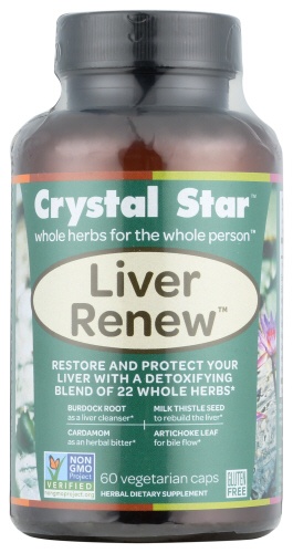 slide 1 of 1, Crystal Star Liver Renew, 60 ct