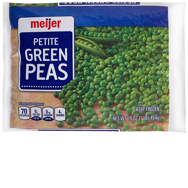 slide 1 of 1, Meijer Petite Green Peas Frozen, 16 oz