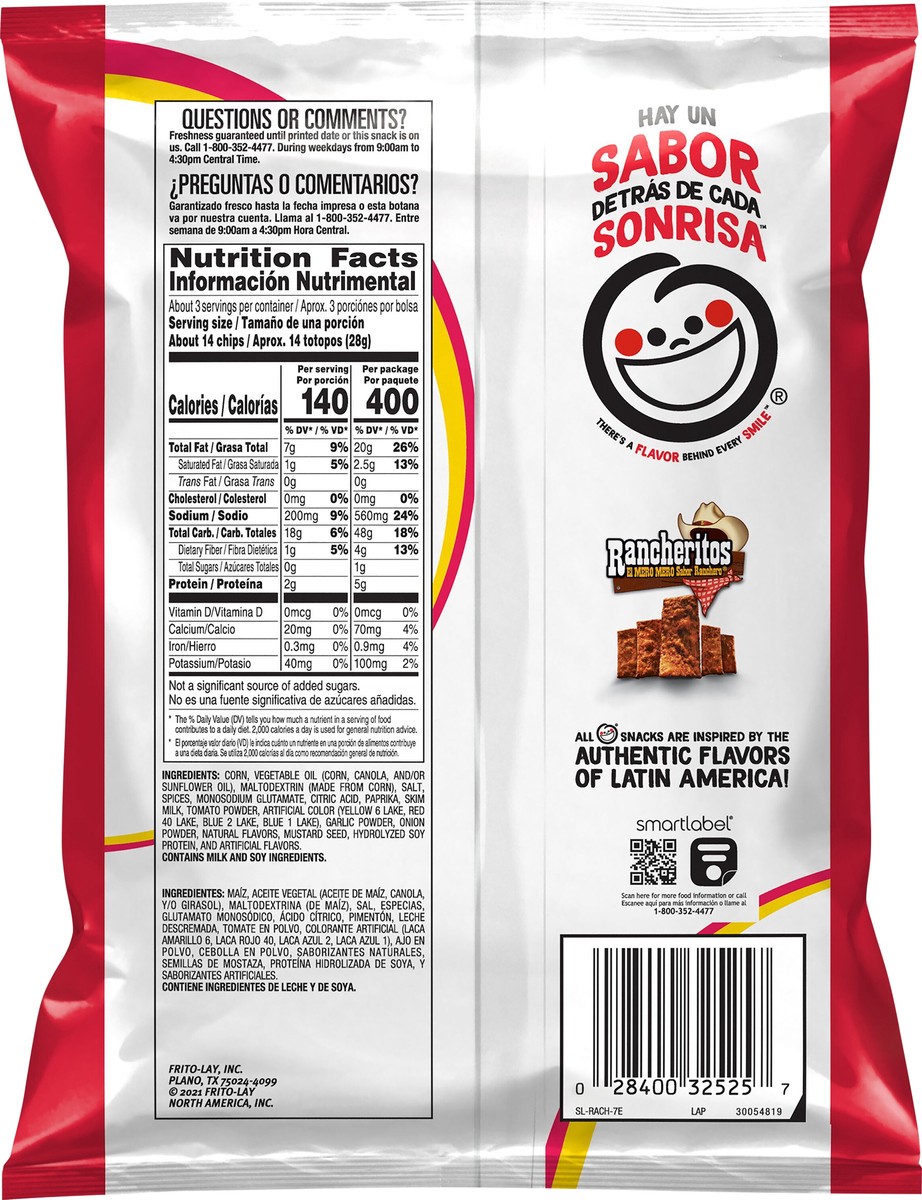 slide 6 of 6, Rancheritos Doritos Flavored Tortilla Chips Rancheritos 2 3/4 Oz, 2.75 oz