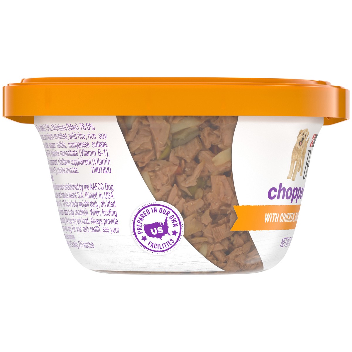 slide 7 of 9, Beneful Purina Beneful Chopped Blends Wet Dog Food with Chicken, Carrots, Peas & Wild Rice - 10oz, 