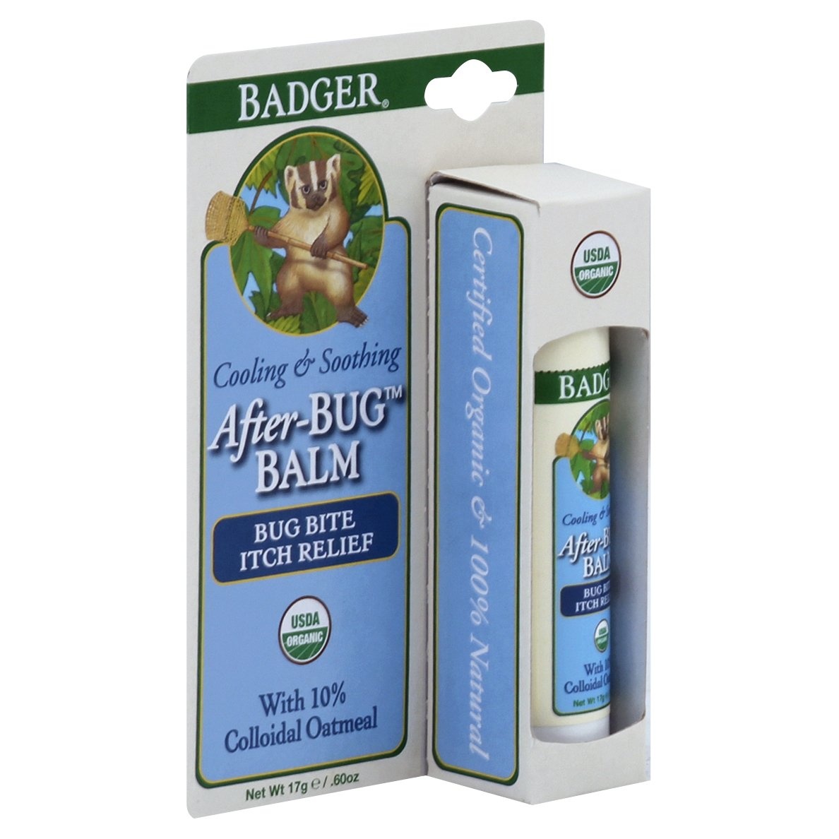 slide 1 of 1, Badger After-Bug Balm Bug Bite Itch Relief Stick, 0.6 oz