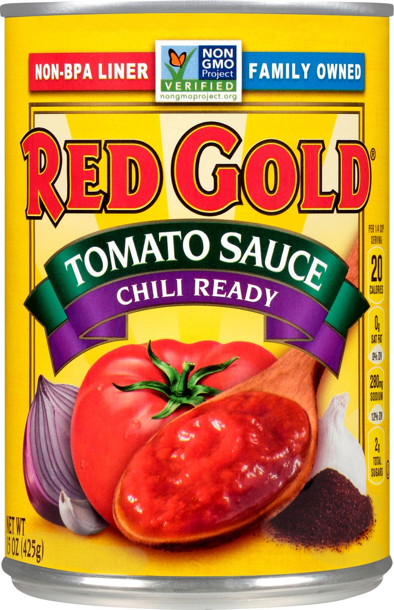 slide 4 of 7, Red Gold Chili Ready Tomato Sauce, 15 oz