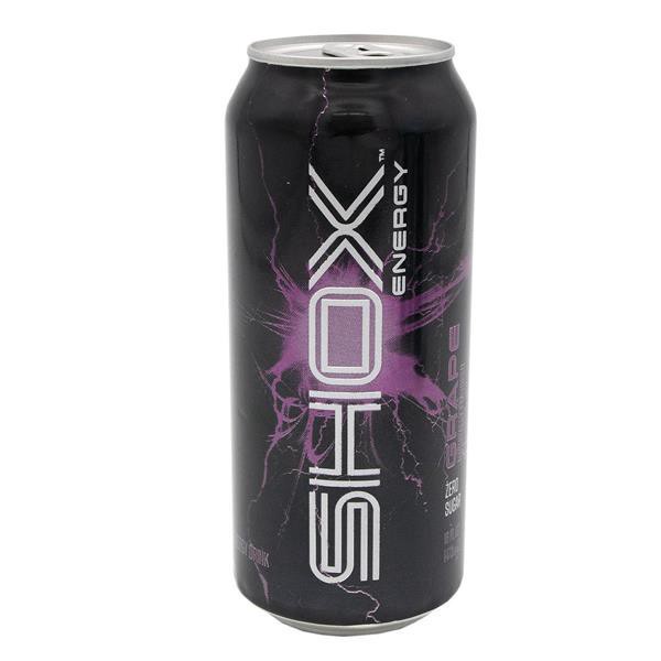 slide 1 of 1, Hy-Vee Shox Grape, 16 oz