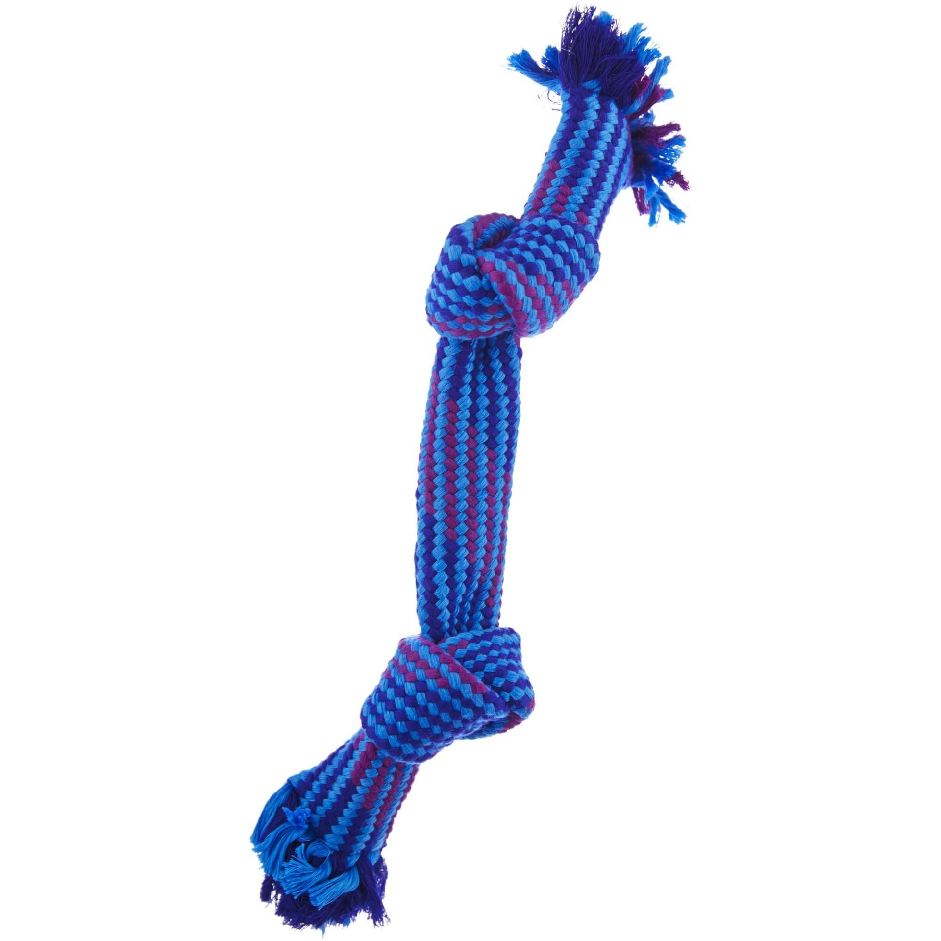 slide 1 of 1, Leaps & Bounds Rope Tug Squeak and Crinkle Dog Toy, MED