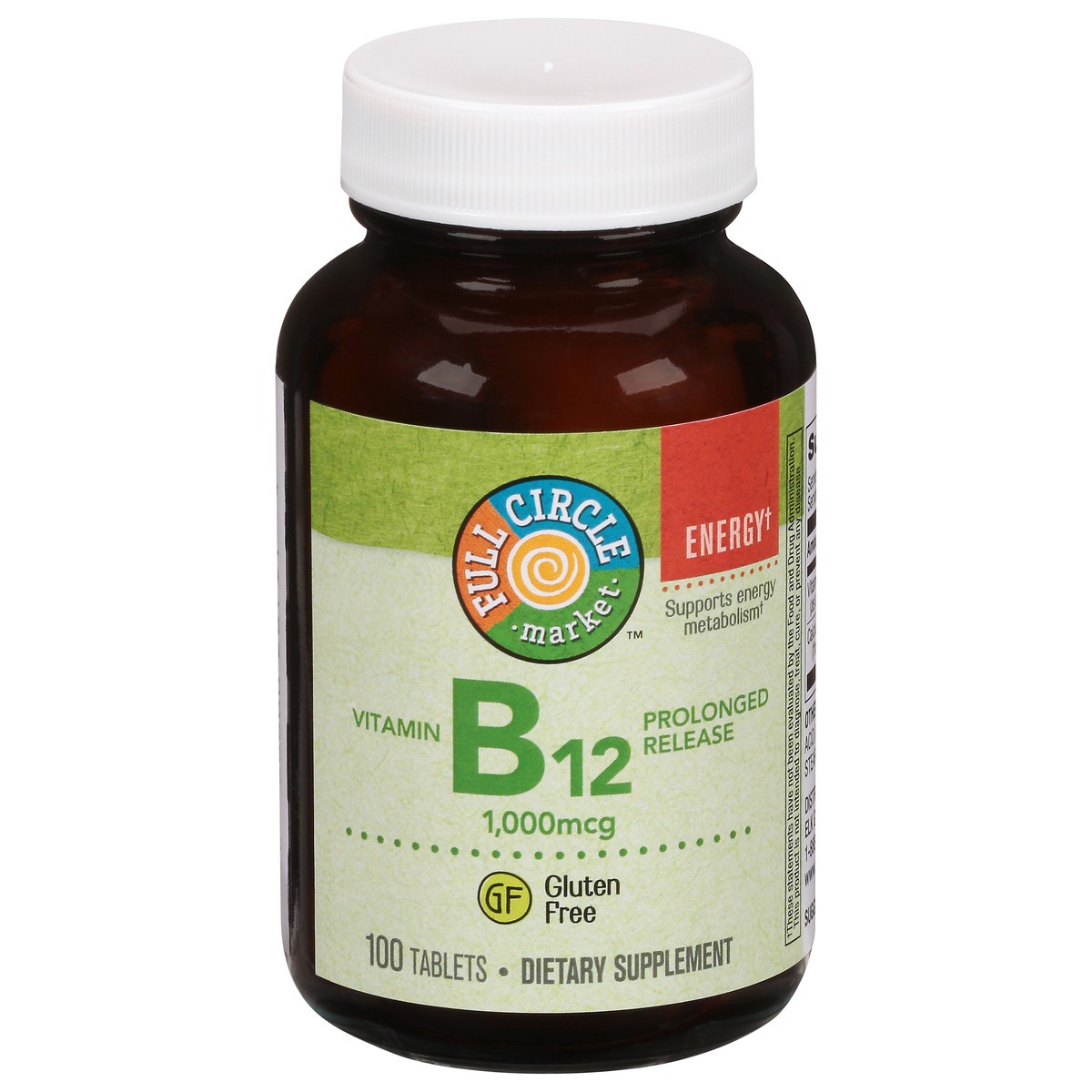 slide 1 of 9, Full Circle Market Vitamin B12, 100 ct; 1000 mcg