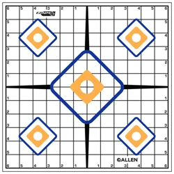 Allen EZ Aim Sight Grid Target, 12 Pack