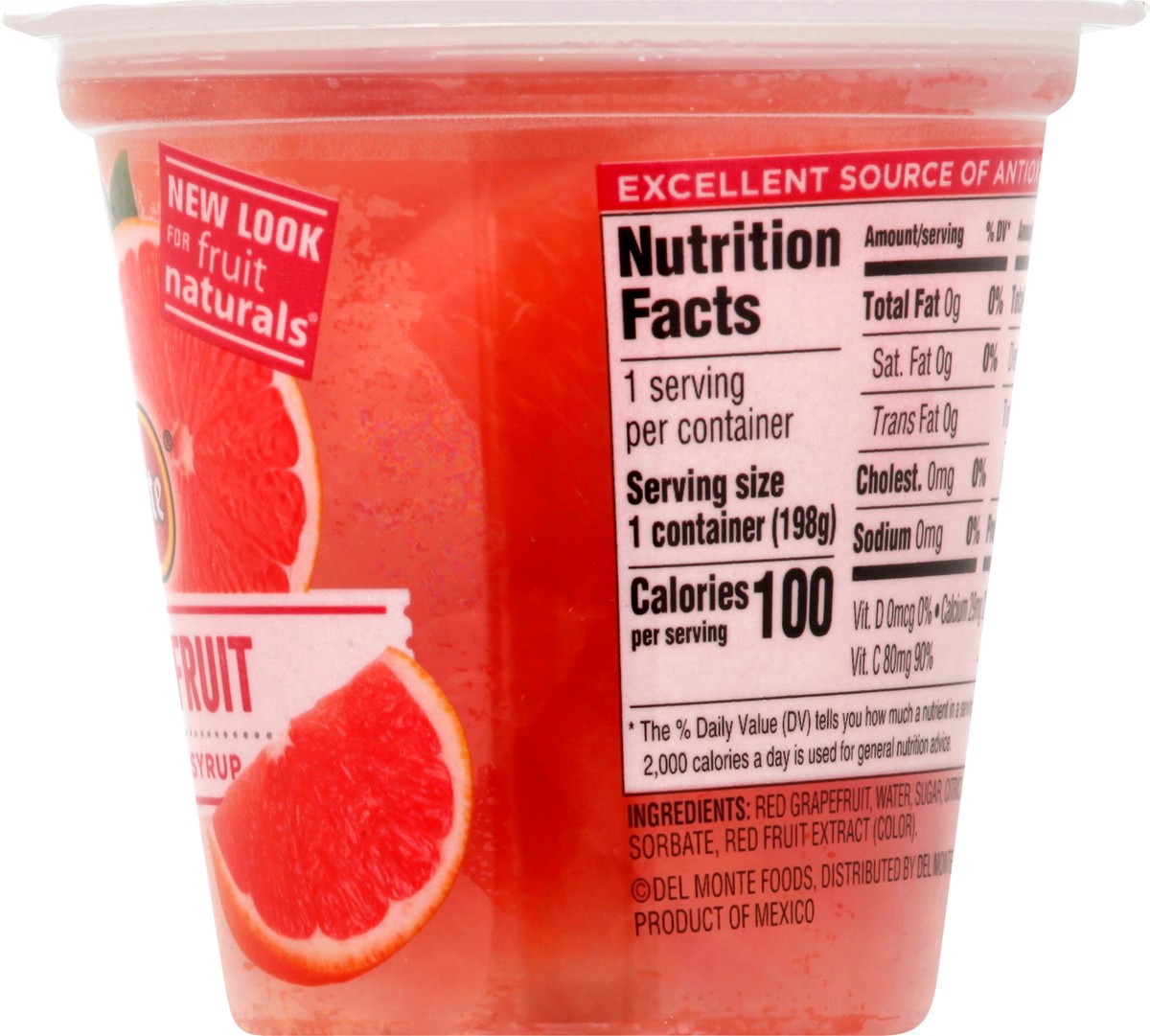 slide 12 of 12, Del Monte Red Grapefruit Fruit Cup Snacks, 7 oz Cup, 7 oz