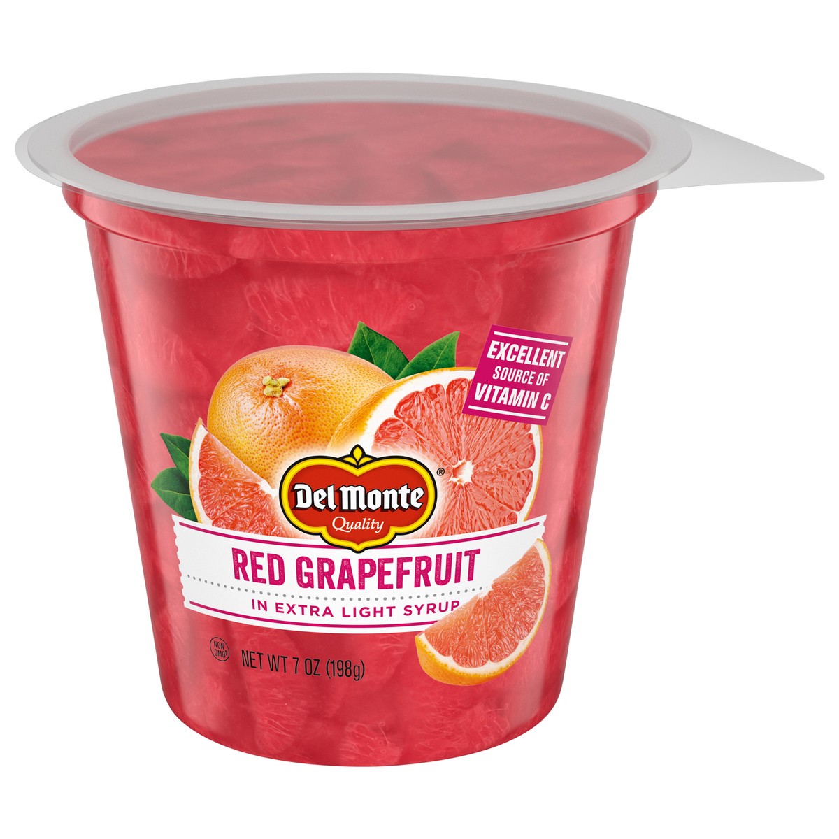 slide 1 of 12, Del Monte Red Grapefruit Fruit Cup Snacks, 7 oz Cup, 7 oz