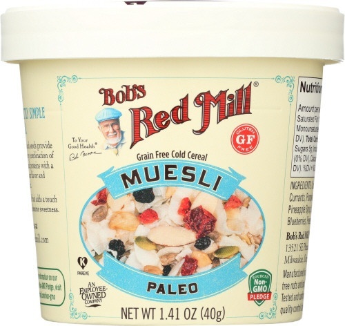 slide 1 of 1, Bob's Red Mill Paleo Muesli Grain Free Cold Cereal, 1.41 oz