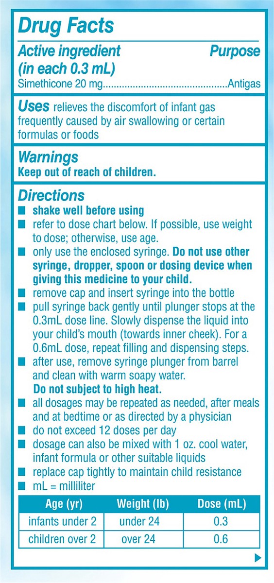 slide 12 of 12, Mylicon Infants Gas Relief, Original Drops, 0.5 oz